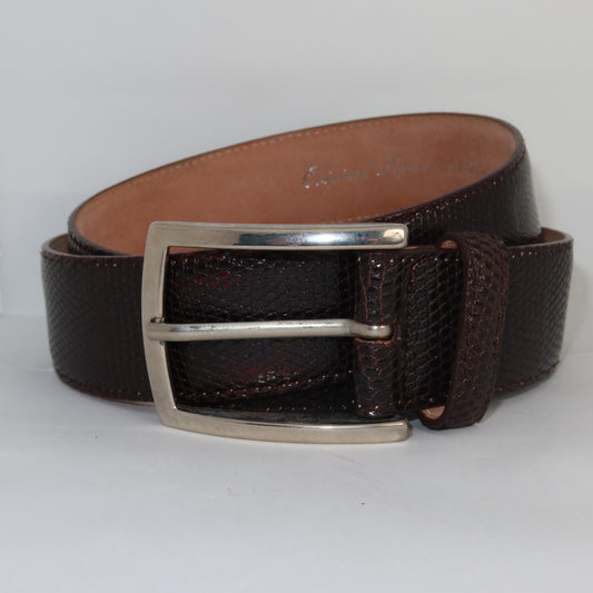 hackett london lizard leather belt